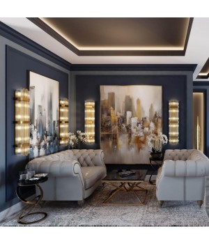 4853/4W HALL ODL_EX21 47 золото/стекло Настенный светильник E14 4*40W высота 810см EMPIRE-foto3