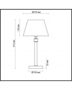 4429/1T NEOCLASSI LN20 180 античная латунь, бежевый Настольная лампа E14 1*40W 220V MONTANA-foto2