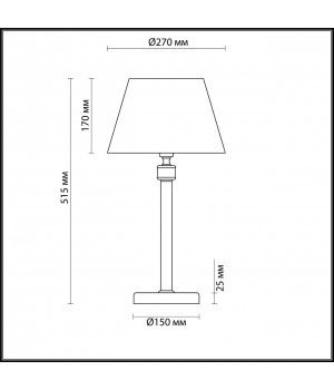 4429/1T NEOCLASSI LN20 180 античная латунь, бежевый Настольная лампа E14 1*40W 220V MONTANA-foto2