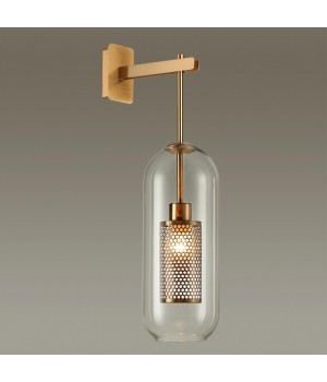 4940/1W PENDANT ODL22 291 античн.бронза/металл/прозрачный/стекло Бра E27 1*40W CLOCKY-foto3