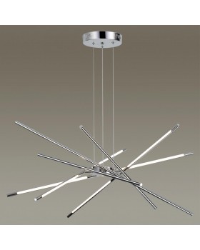 4323/84L HIGHTECH ODL22 125 металл/хром полированный Подвесной светильник IP20 LED 76W 3588Лм 3000K FUERTE-foto4