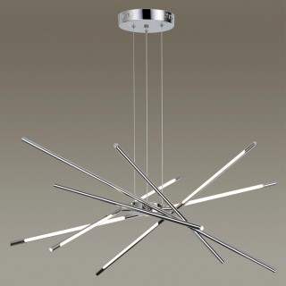 4323/84L HIGHTECH ODL22 125 металл/хром полированный Подвесной светильник IP20 LED 76W 3588Лм 3000K FUERTE-foto4