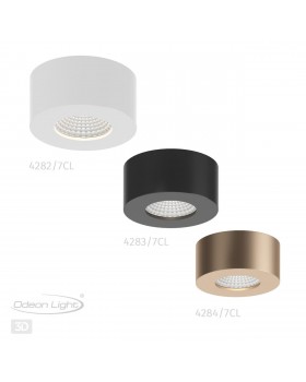 4283/7CL HIGHTECH ODL22 257 черный/металл Потолочный светильник IP20 LED 7W 771Лм 3000K BENE-foto4