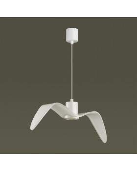 4904/1C PENDANT ODL22 289 белый/стекло Подвес GU10 1*5W BIRDS-foto4