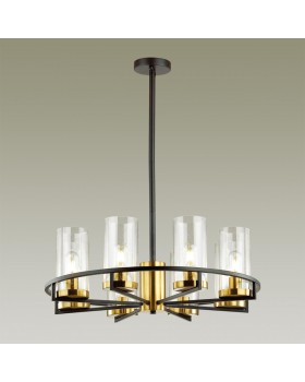 4817/8 COUNTRY ODL21 483 черный/золотой/прозрачный Люстра E27 8*60W KAVO-foto3