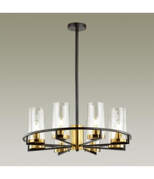 4817/8 COUNTRY ODL21 483 черный/золотой/прозрачный Люстра E27 8*60W KAVO-foto3