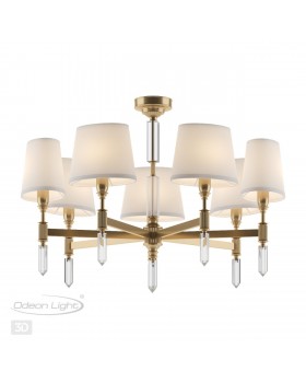 4894/7 MODERN ODL_EX22 91 бронзовый/белый/ткань Люстра E14 7*40W LONDON-foto5
