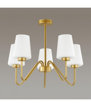 3791/5C NEOCLASSI LN19 132 золотой, белый Люстра на штанге E27 5*60W 220V OLIVIA-foto3