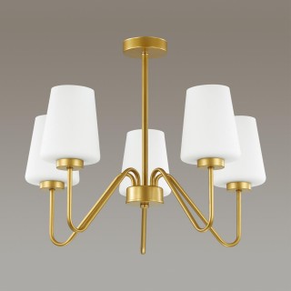 3791/5C NEOCLASSI LN19 132 золотой, белый Люстра на штанге E27 5*60W 220V OLIVIA-foto3