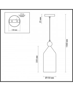 4093/1 PENDANT ODL19 359 белый/золотой Подвес Е27 1*40W BOLLI-foto2