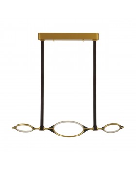 4995/40L L-VISION ODL23 377 матов.золотой/черный/металл/акрил Люстра LED 40W 3000K VIKEMA 4995/40L L-VISION ODL23 377 матов.золотой/черный/металл/акрил Люстра LED 40W 3000K VIKEMA