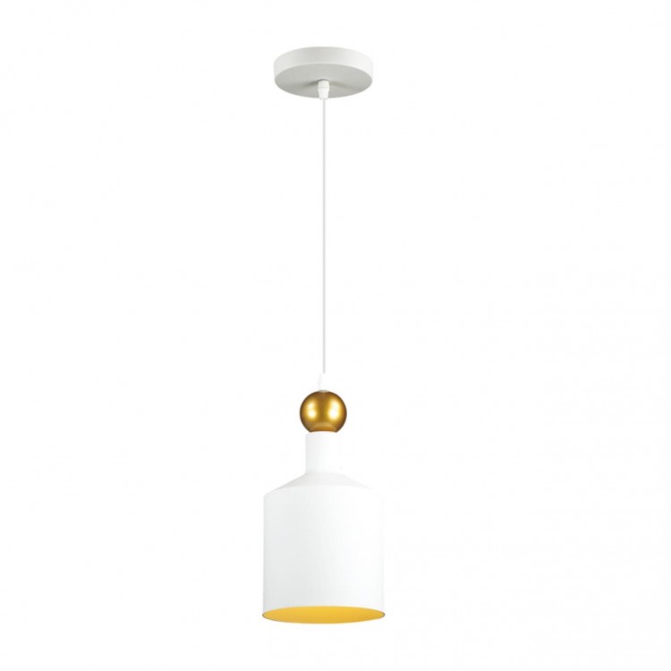 4087/1 PENDANT ODL19 361 белый/золотой Подвес Е27 1*40W 220V BOLLI