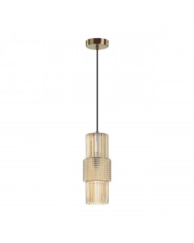 5019/1 MODERN ODL23 335 бронзовый/янтарный металл/стекло Подвес E14 1*40W PIMPA
