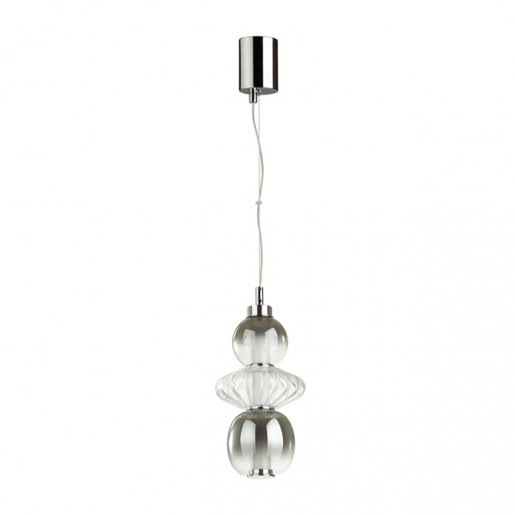 4867/8L PENDANT ODL21 261 хром/дымчатый/прозрачный Подвес LED 8W 560Лм 4000К MONRA