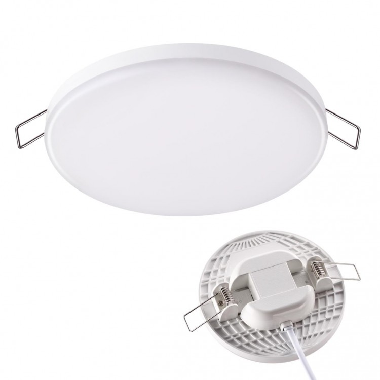 358141 SPOT NT19 271 белый Встраиваемый светильник IP20 LED 3000K 12W 85 - 265V MOON