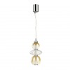 4866/8L PENDANT ODL21 261 хром/янтарный/прозрачный Подвес LED 8W 560Лм 4000К MONRA