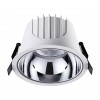 358697 SPOT NT21 251 белый/хром Светильник встраиваемый светодиодный IP20 LED 4000К 30W 100-265V KNOF