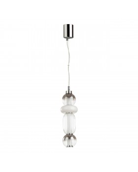 4827/18L PENDANT ODL21 321 хром/дымчатый/белый/прозрачный Подвес LED 18W BEANS