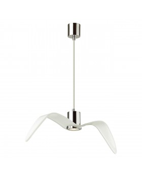 4903/1C PENDANT ODL22 289 белый/хром/стекло Подвес GU10 1*5W BIRDS