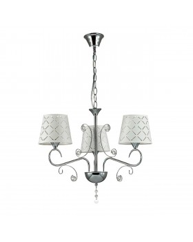 2997/3 COMFI LN16 094 хром/ткань/хрусталь Люстра Е14 3*40W 220V FRITTA