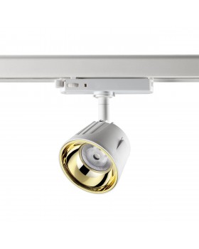 358732 PORT NT21 120 белый/золото Трехфазный трековый светодиодный светильник IP20 LED 4000K 20W 100-265V KNOF