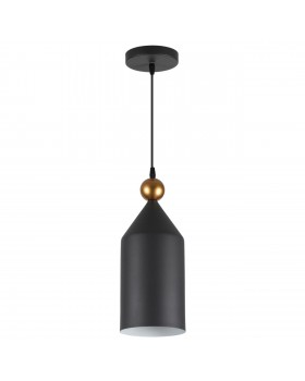 4091/1 PENDANT ODL19 359 темн.серый/золотой Подвес Е27 1*40W BOLLI