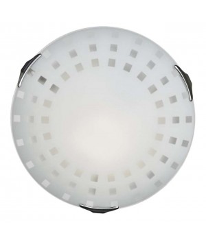 362 GLASSI SN 106 Светильник стекло/белое E27 3*100Вт D500 QUADRO WHITE