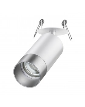 370874 SPOT NT22 238 белый/серебро Светильник встраиваемый IP20 GU10 9W 220V SLIM