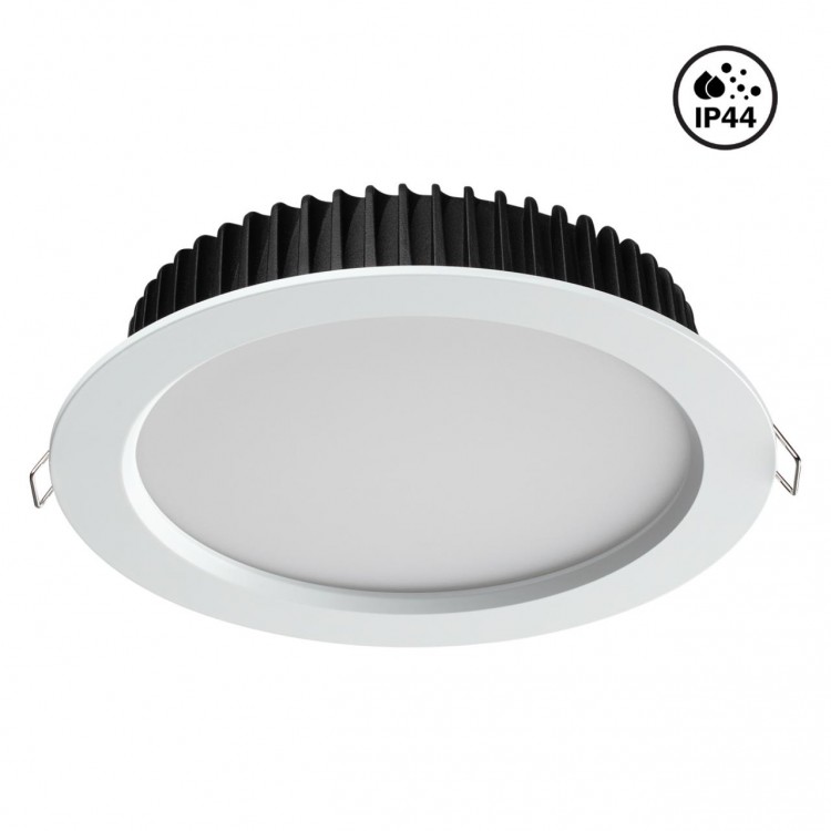 358304 SPOT NT19 264 белый Встраиваемый св-к (драйвер в комплект не входит) IP44 LED 3000K 20W DRUM