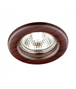 369715 SPOT NT12 309 темное дерево Встраиваемый НП светильник IP20 GX5.3 50W 12V WOOD