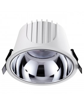 358701 SPOT NT21 251 белый/хром Светильник встраиваемый светодиодный IP20 LED 4000К 40W 100-265V KNOF