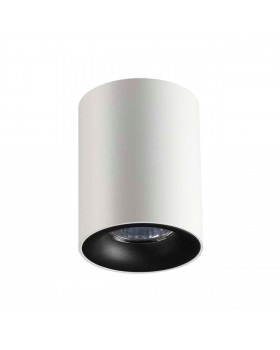 3569/1C HIGHTECH ODL18 257 белый с черным Потолочный накладной светильник GU10 1*50W 220V TUBORINO