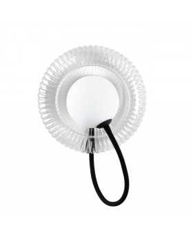 5013/1W MODERN ODL23 511 черный/прозрачный/белый матовый металл/стекло Бра G9 LED 7W BUNY