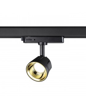 358720 PORT NT21 120 черный/золото Трехфазный трековый светодиодный светильник IP20 LED 4000K 10W 100-265V KNOF