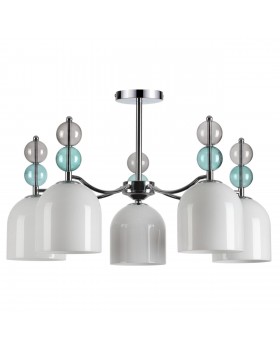 5235/5C MODERNI LN23 хром Люстра потолочная E27 5*40W 220V GILLIAN 5235/5C MODERNI LN23 хром Люстра потолочная E27 5*40W 220V GILLIAN