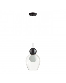 5023/1 MODERN ODL23 293 черный/прозрачный/белый матовый металл/стекло Подвес G9 LED 5W BLACKY