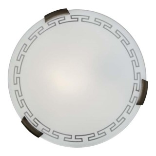 161/K GLASSI SN 108 Светильник стекло/белое E27 2*60Вт D300 GRECA