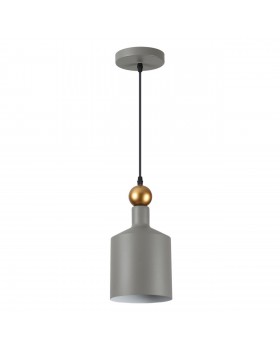 4086/1 PENDANT ODL19 361 серый/золотой Подвес Е27 1*40W 220V BOLLI