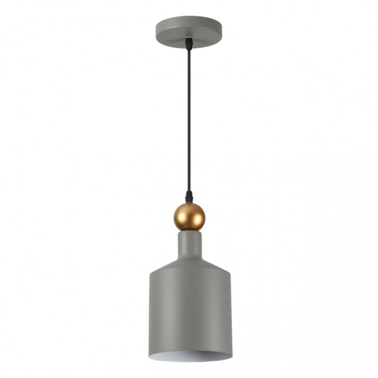 4086/1 PENDANT ODL19 361 серый/золотой Подвес Е27 1*40W 220V BOLLI