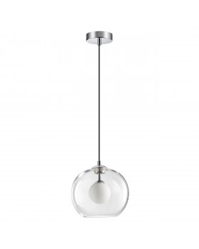 4955/1 PENDANT ODL22 297 хром/ белый/прозрачный/стекло Подвес G9 1*40W LOSTAR