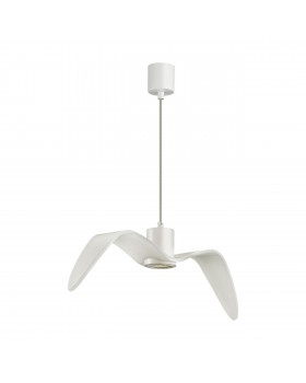 4904/1C PENDANT ODL22 289 белый/стекло Подвес GU10 1*5W BIRDS
