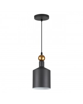 4085/1 PENDANT ODL19 361 темн.серый/золотой Подвес Е27 1*40W 220V BOLLI