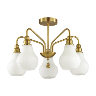 4562/5C MODERNI LN21 076 латунь Люстра потолочная E27 5*60W 220V ELEONORA