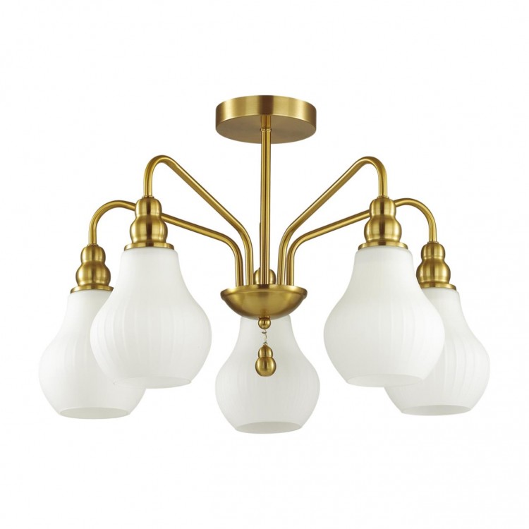 4562/5C MODERNI LN21 076 латунь Люстра потолочная E27 5*60W 220V ELEONORA 4562/5C MODERNI LN21 076 латунь Люстра потолочная E27 5*60W 220V ELEONORA