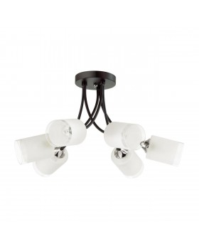 4533/6C COMFI LN21 058 черный, хром Люстра потолочная E27 6*60W 220V PAULA