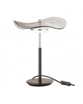 4858/10TL L-VISION ODL_EX21 67 никель/дымчатый/стекло Настольная лампа LED 1*10W 3500K FLUENT
