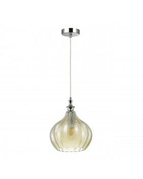 4708/1 PENDANT ODL20 301 св.коричневый/хром Подвес E27 60W 220V LASITA
