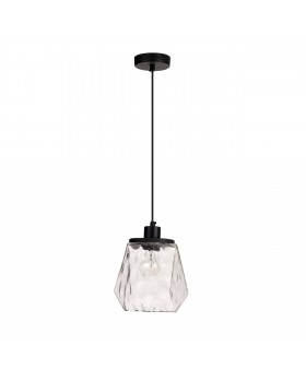 4996/1 MODERN ODL23 303 черный/прозрачный/металл/стекло Подвес E27 1*40W CAPRA