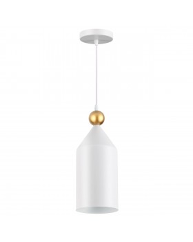 4093/1 PENDANT ODL19 359 белый/золотой Подвес Е27 1*40W BOLLI