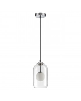 4953/1 PENDANT ODL22 297 хром/ белый/прозрачный/стекло Подвес G9 1*40W LOSTAR
